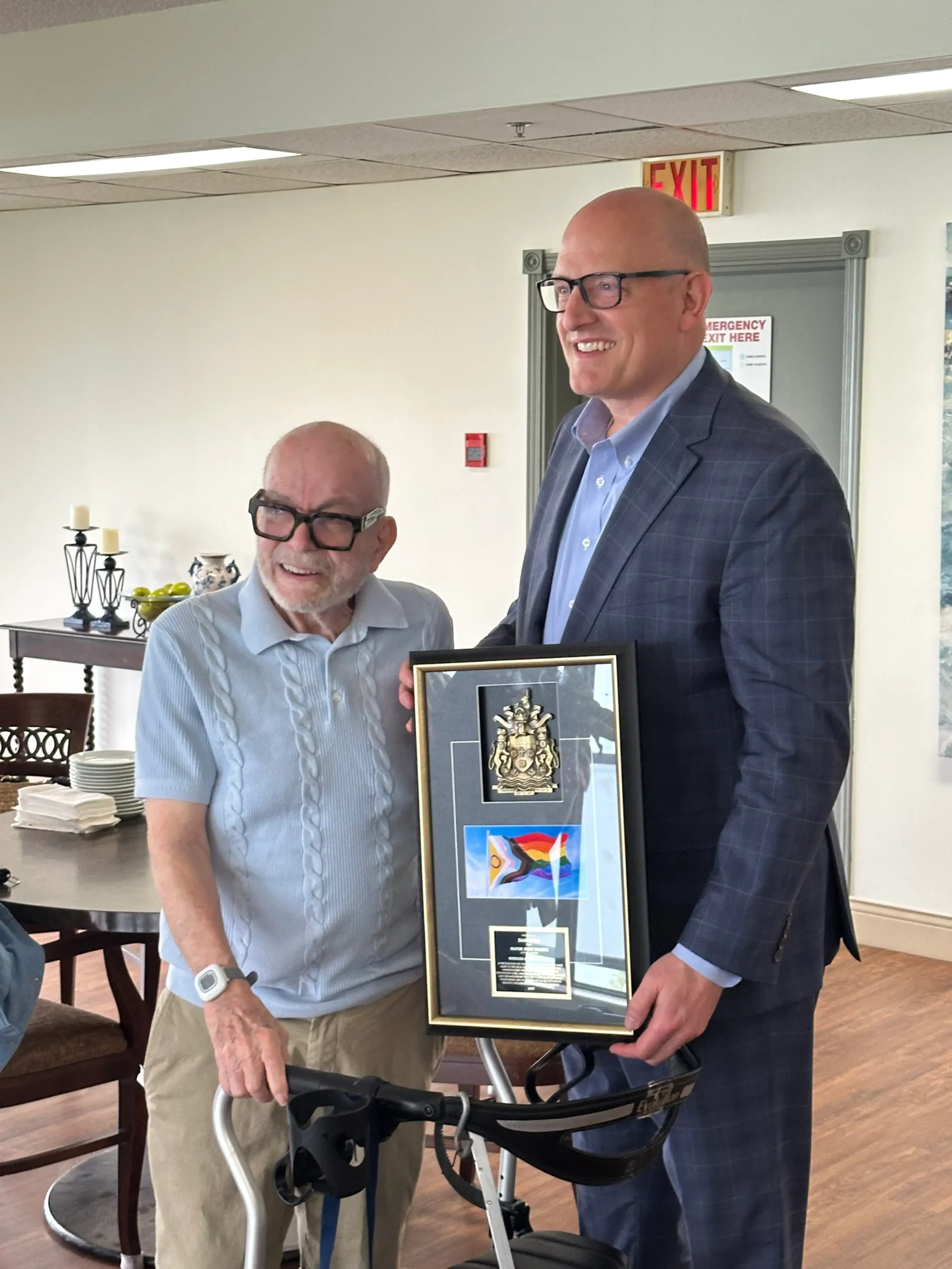 Dani Bob with Mayor of Windsor/Essex