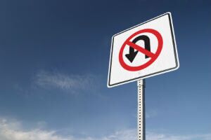 u-turn sign