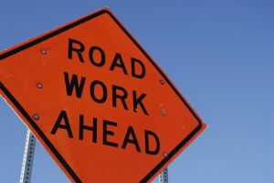 road work sign
