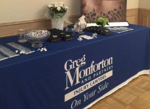 welcome table at brain injury forum