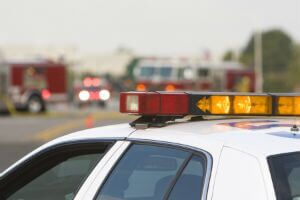 police cars during the day