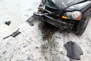 winter car accident