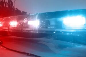 police cars stopped during day